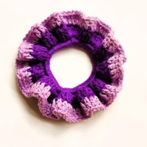 Elastique Chouchou Crochet Lilas